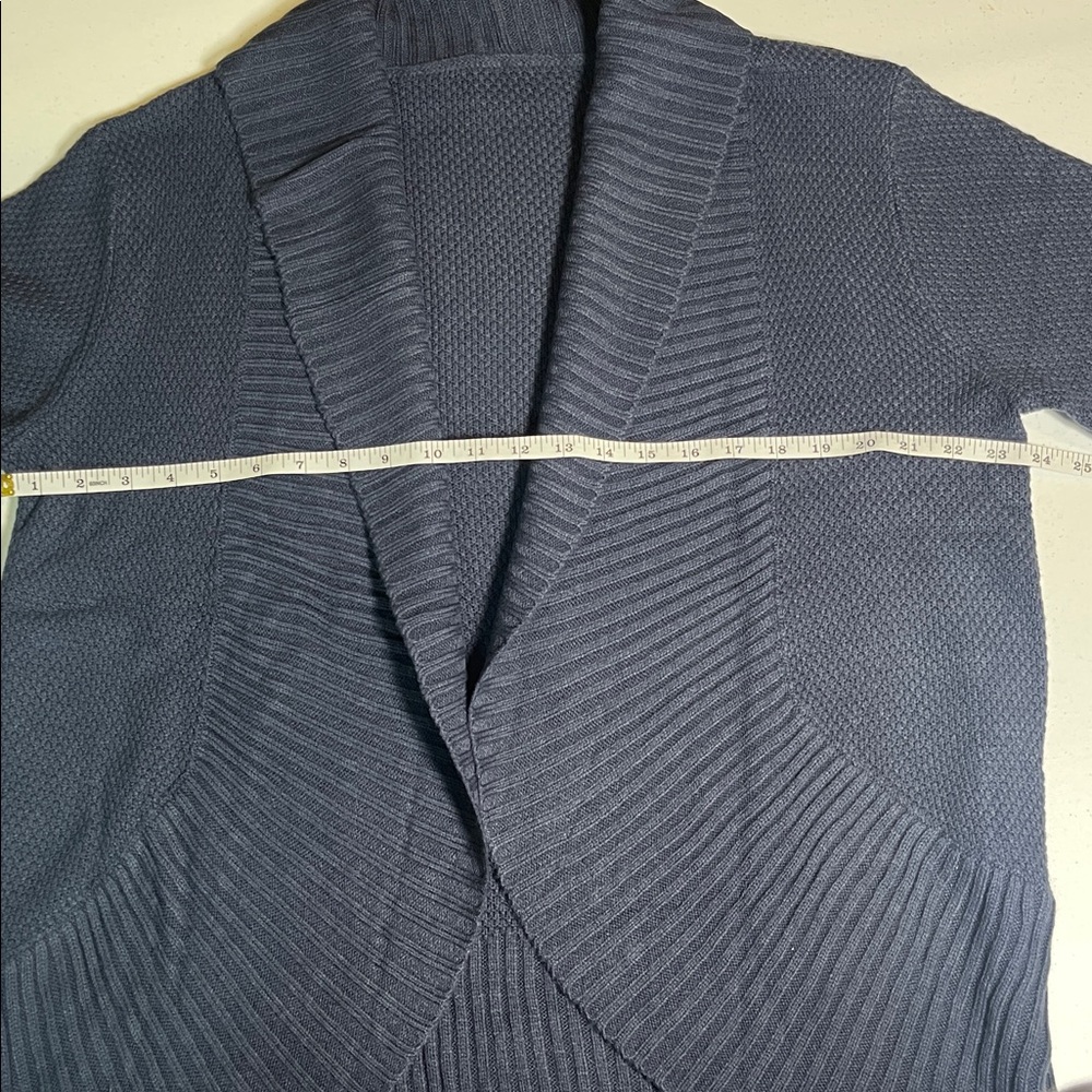 Open Front Navy Cardigan - Picture 8 of 10